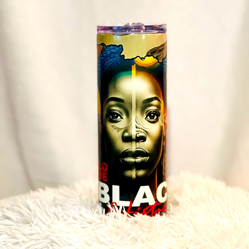 Custom Designed Tumbler Black History